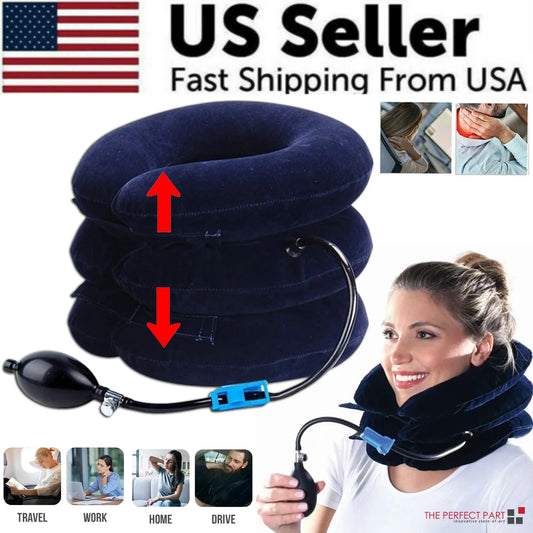 Revolutionary Cervical Neck Traction Device - Ultimate Pain Relief and Support Brace for Neck Therapy